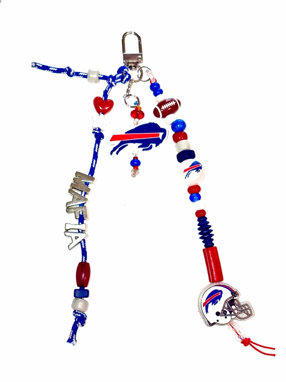 Handmade Knotty Buffalo Bills Purse Charm